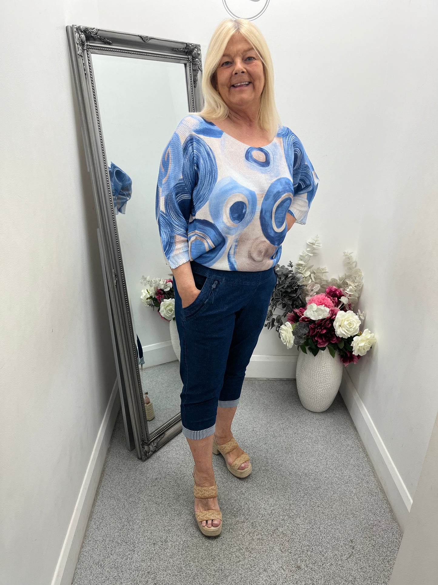 Denim 3/4 Trousers