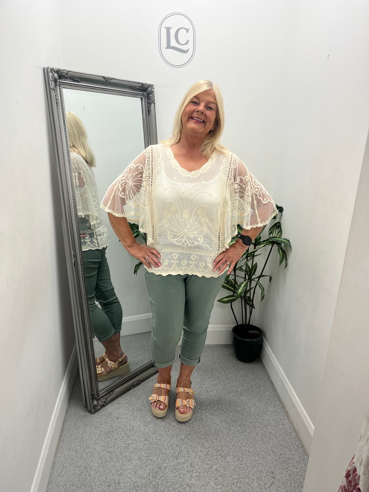 Lace Sleeve Top in 3 colours