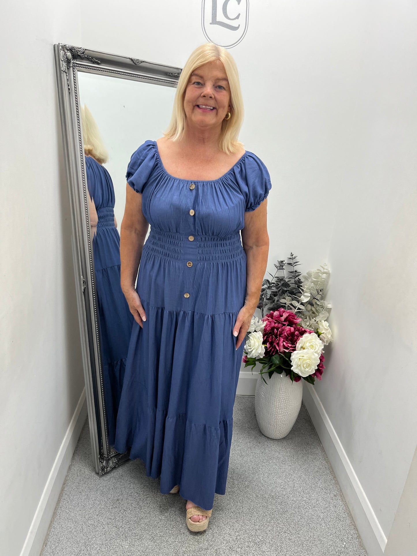 Bardot Denim Maxi Dress in 2 colours
