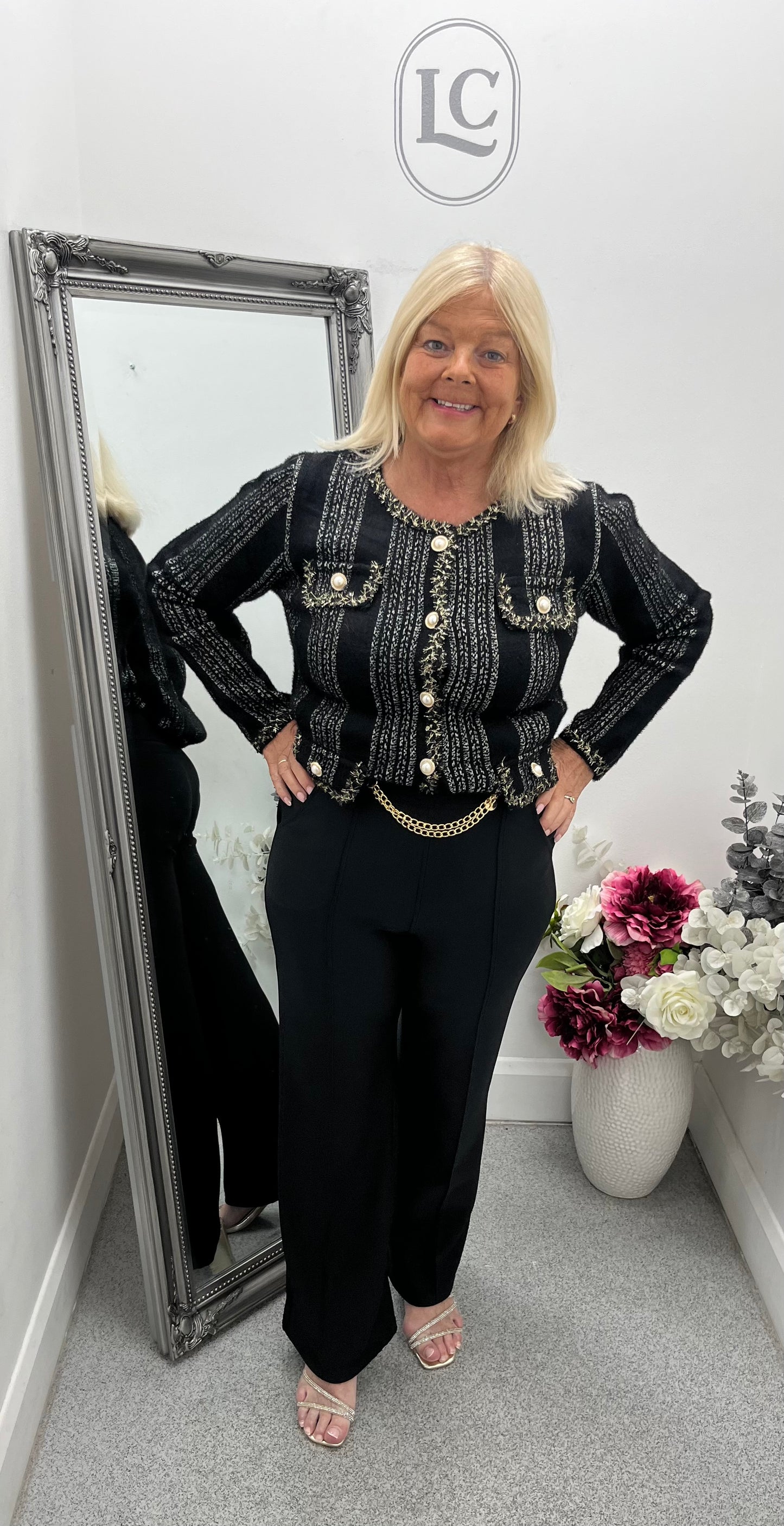 Chain Front Trousers