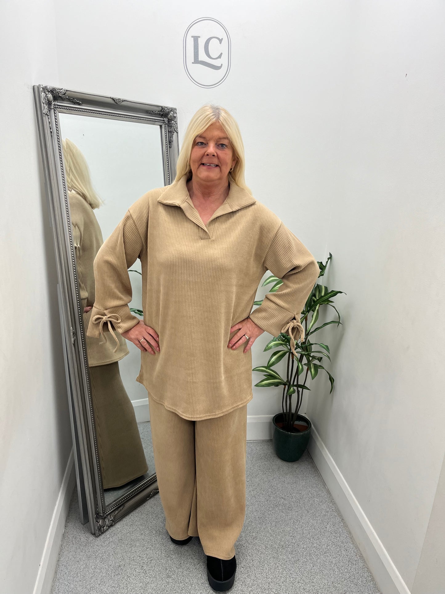 Oversize Rib Collar Co Ord