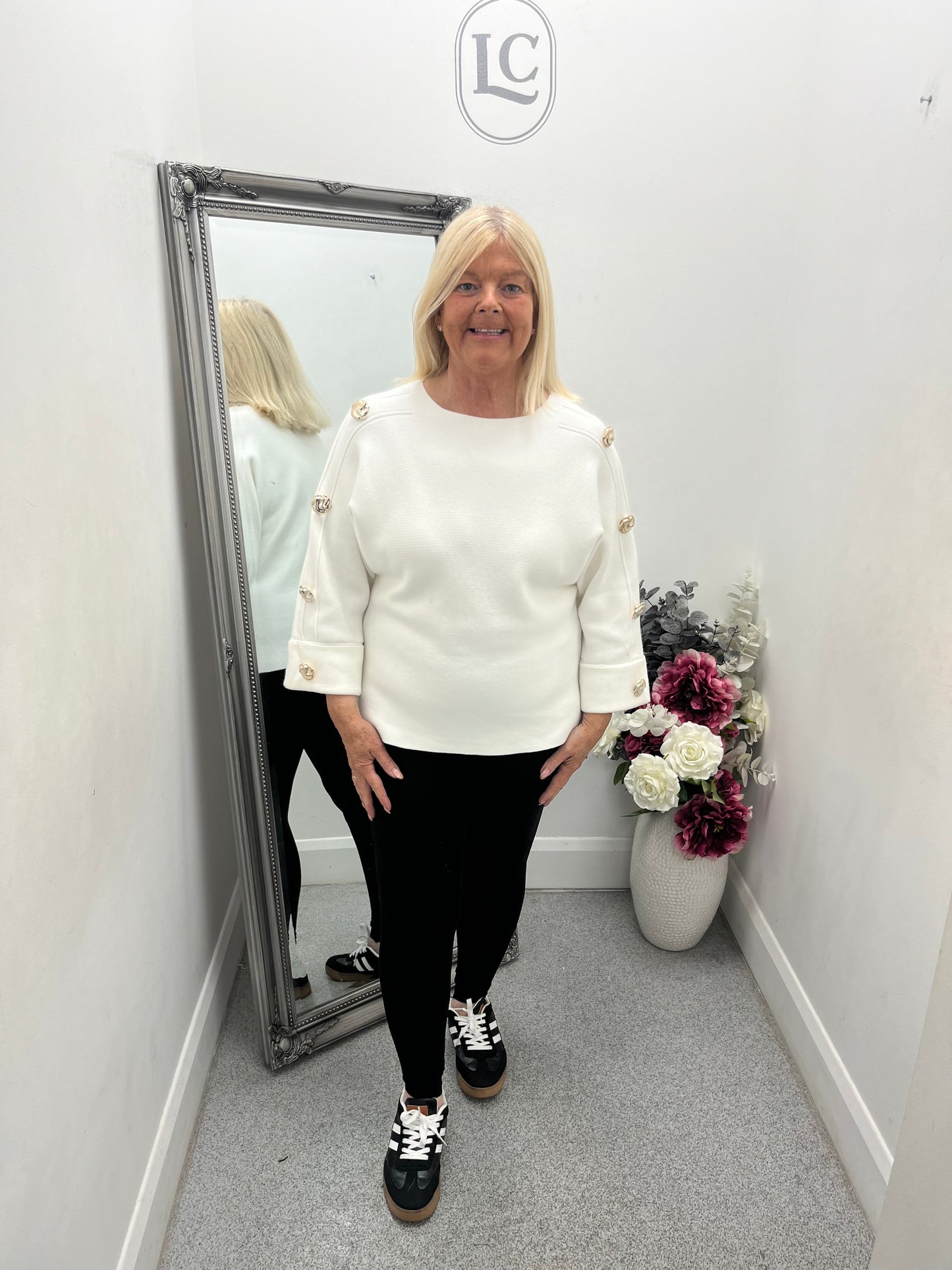 Gold Button Jumper in 6 colours