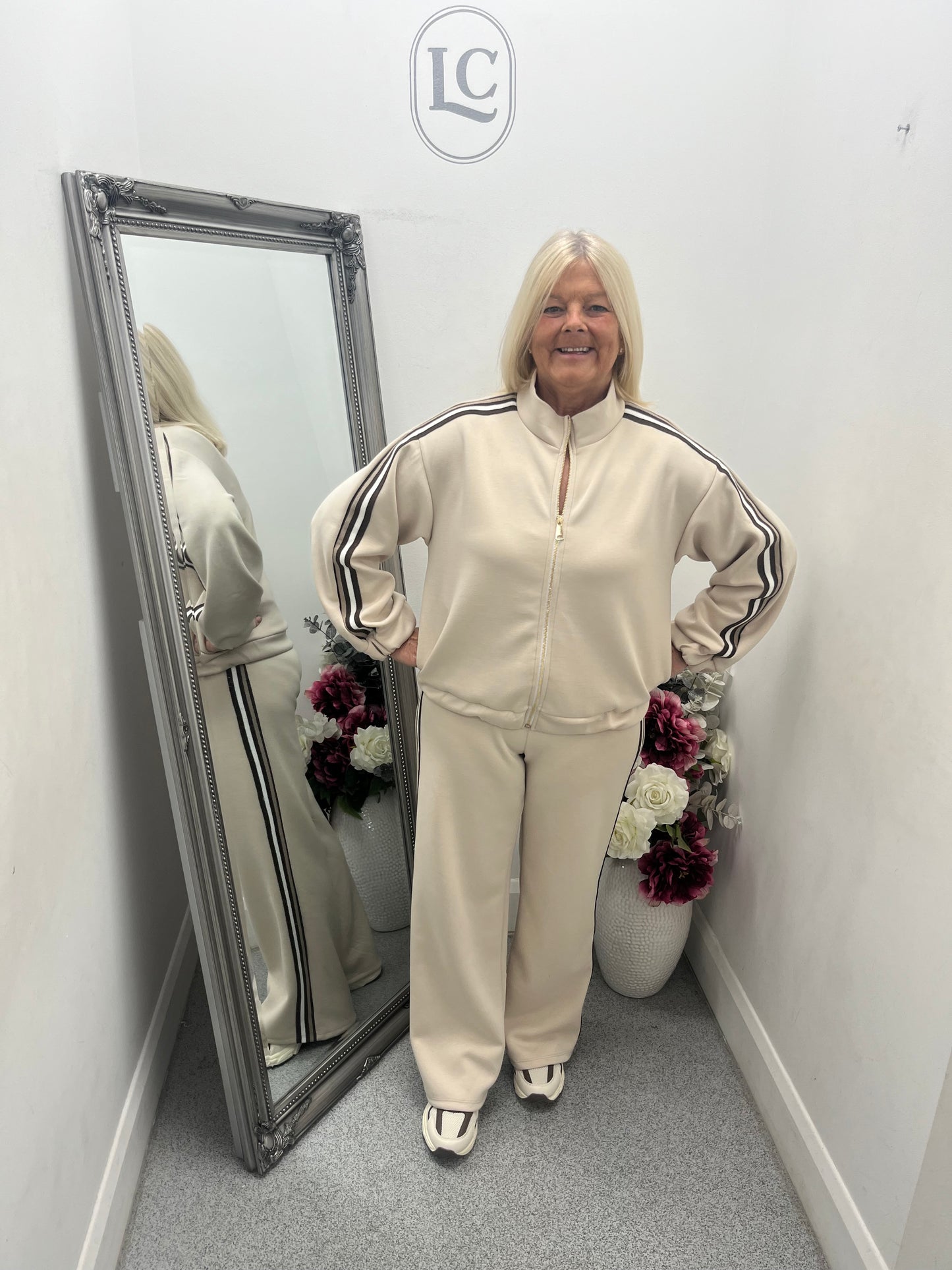 Side Stripe Zip Tracksuit