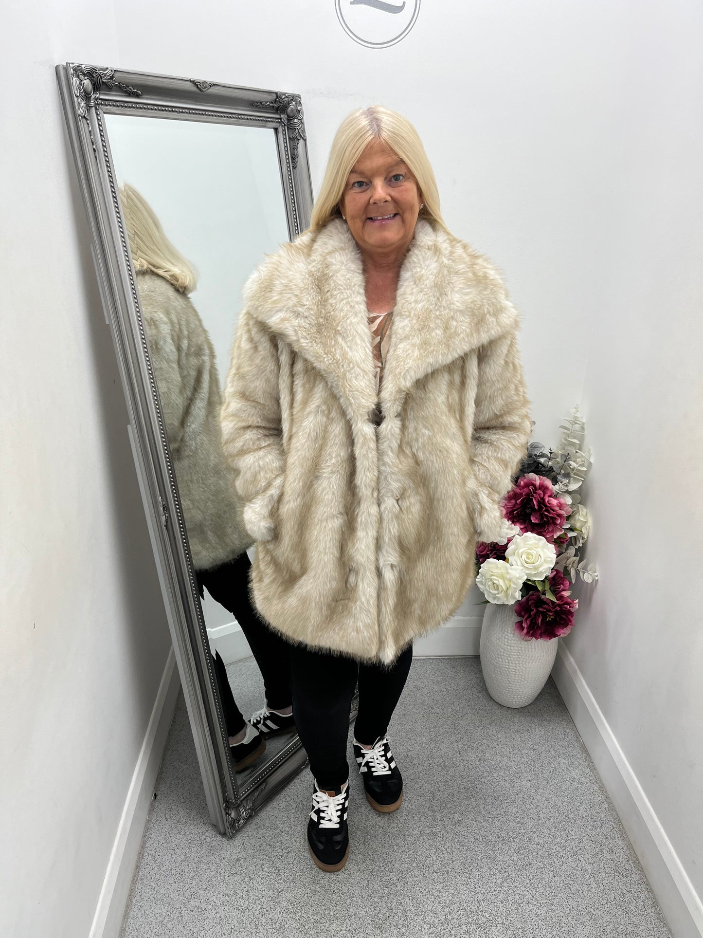 Madison Faux Fur Coat in 2 colours
