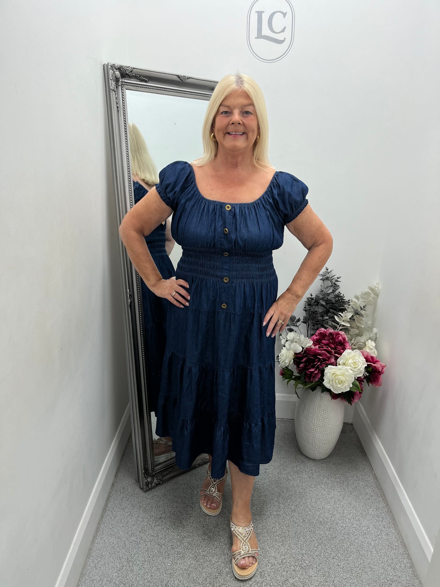 Midi Denim Dress