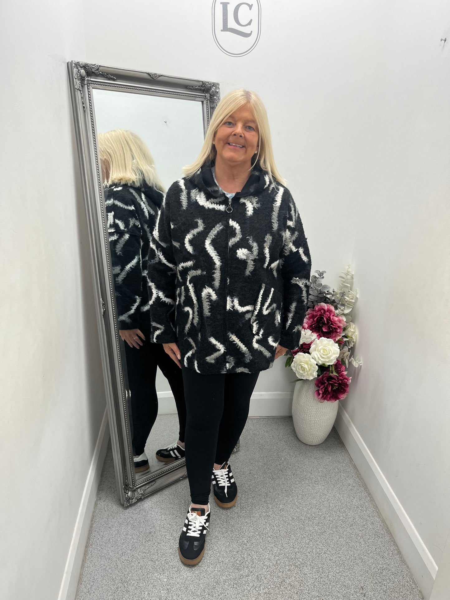 Diane Hooded Printed Jacket in 3 colours