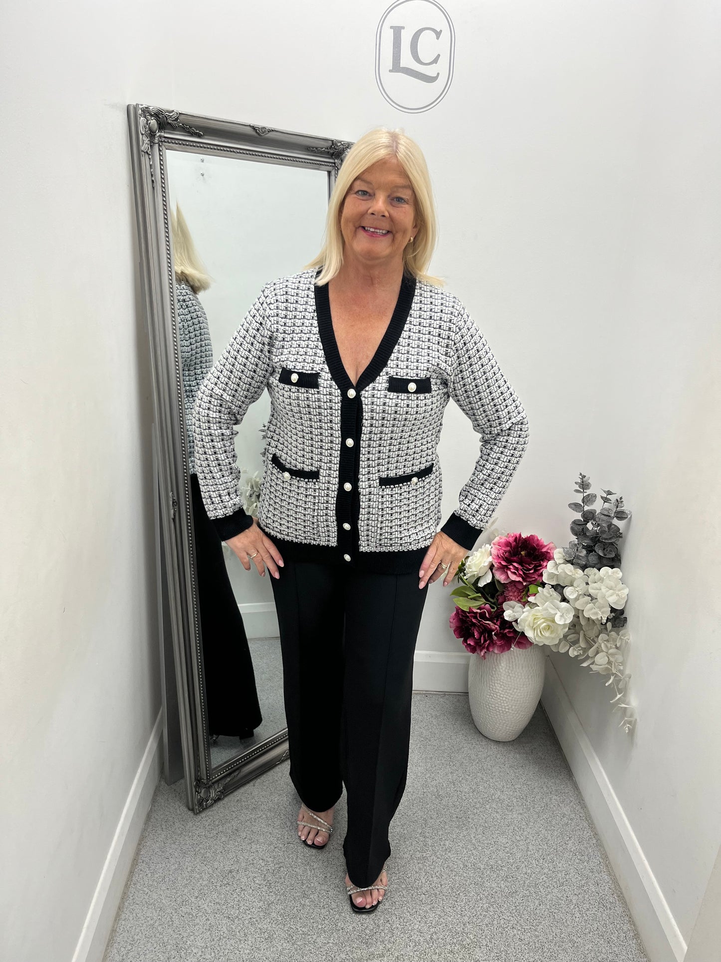 Chloe V Neck Cardigan in 2 colours