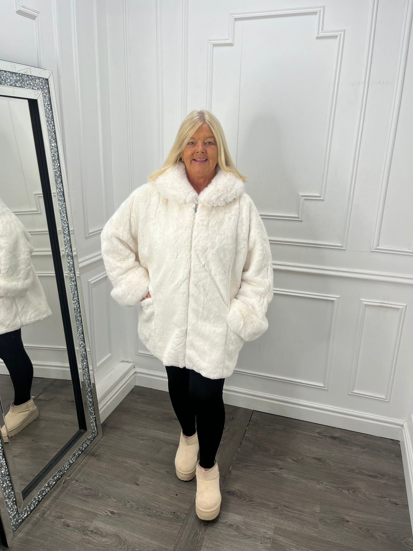 PREORDER (next delivery arriving Friday) Sophie Faux Fur Coat in 4 colours