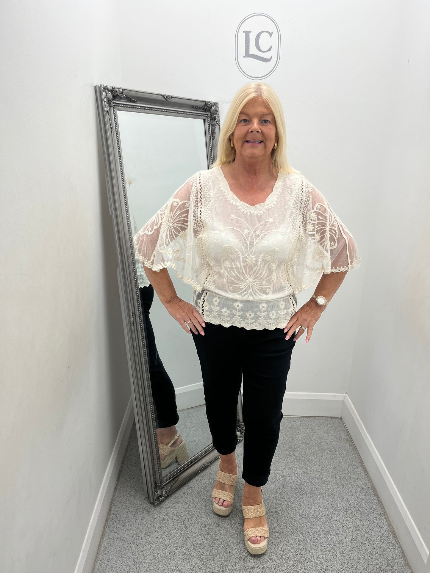 Gia Cream Lace Top