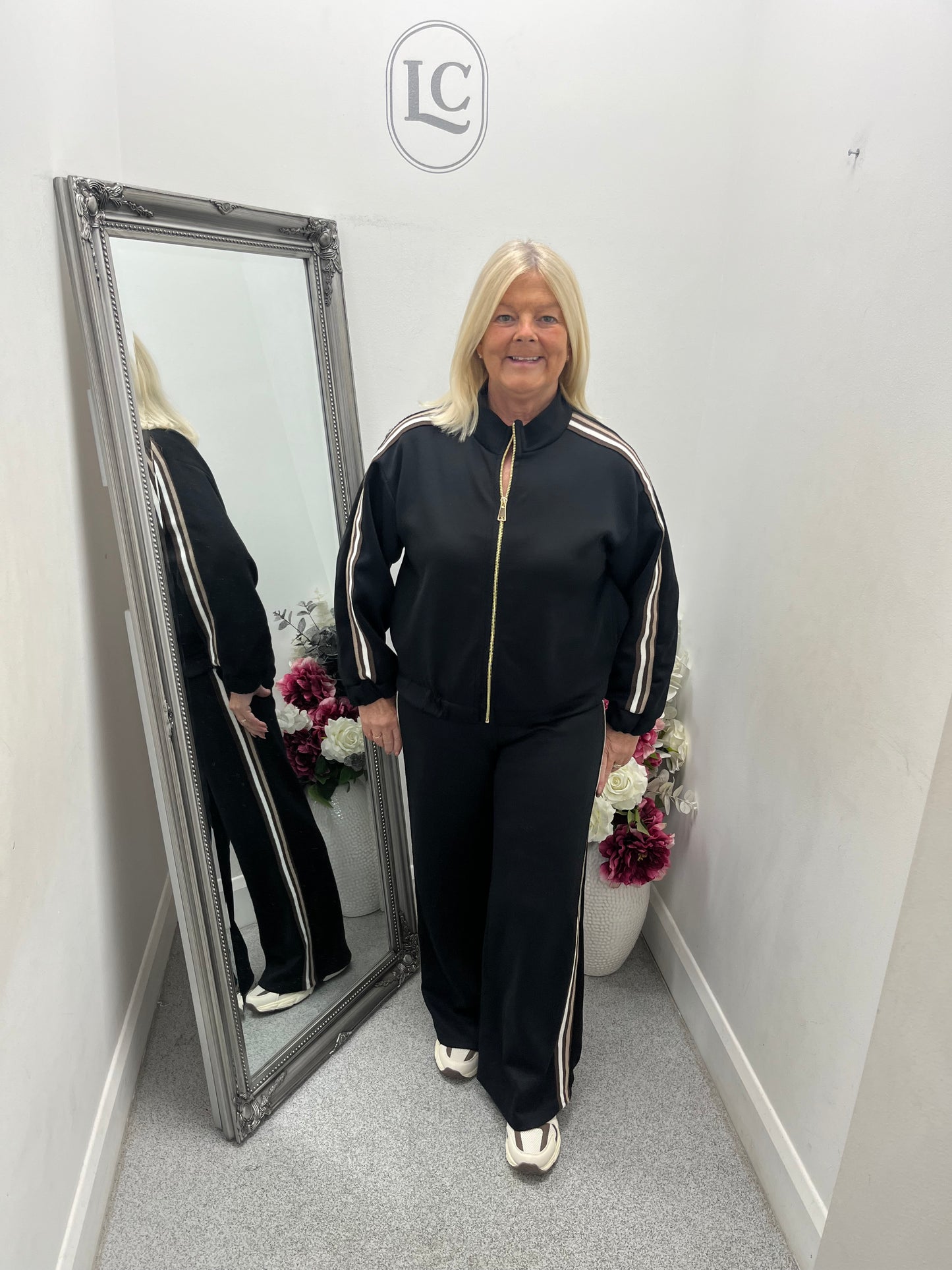 Side Stripe Zip Tracksuit