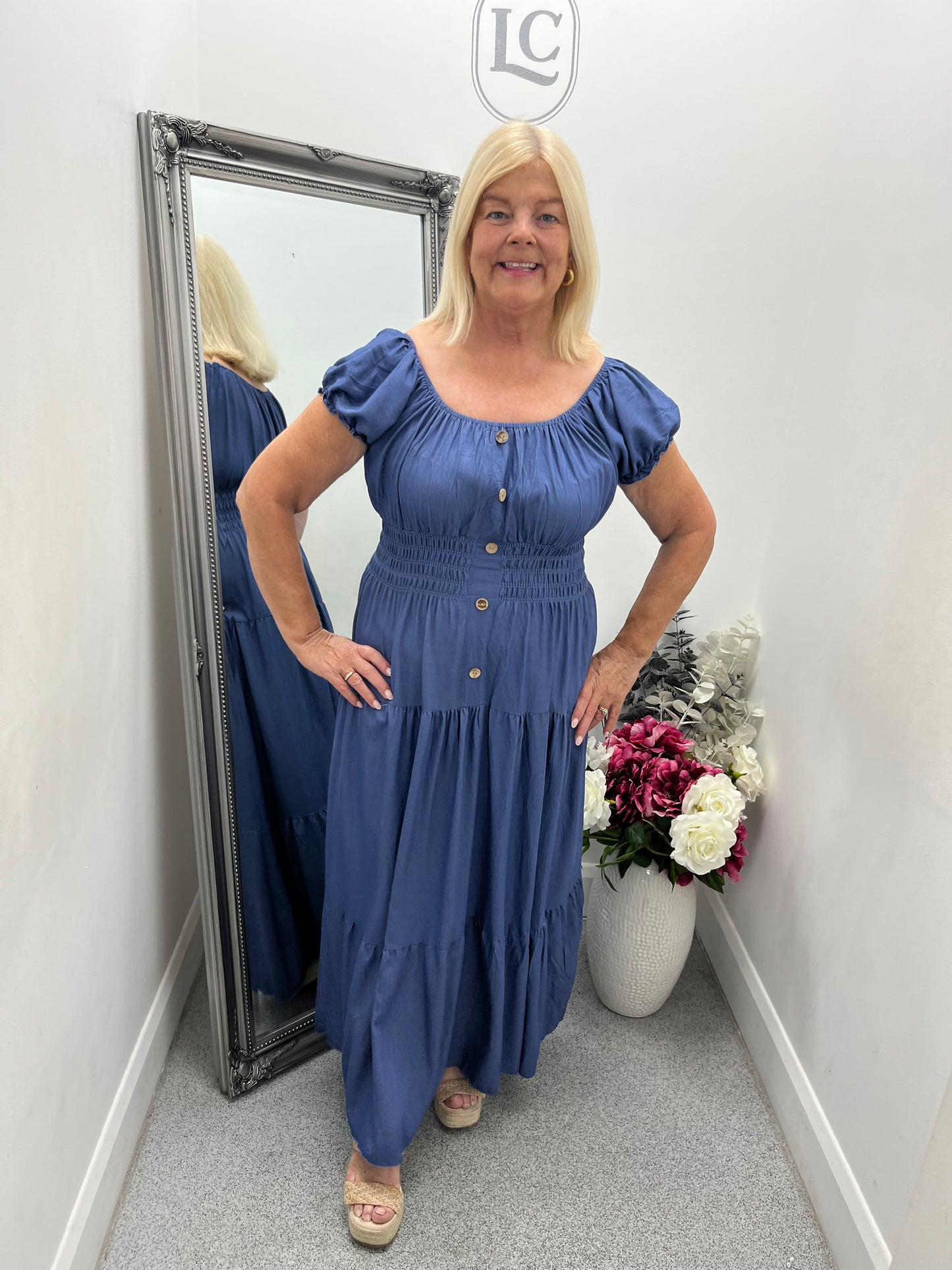 Bardot Denim Maxi Dress in 2 colours