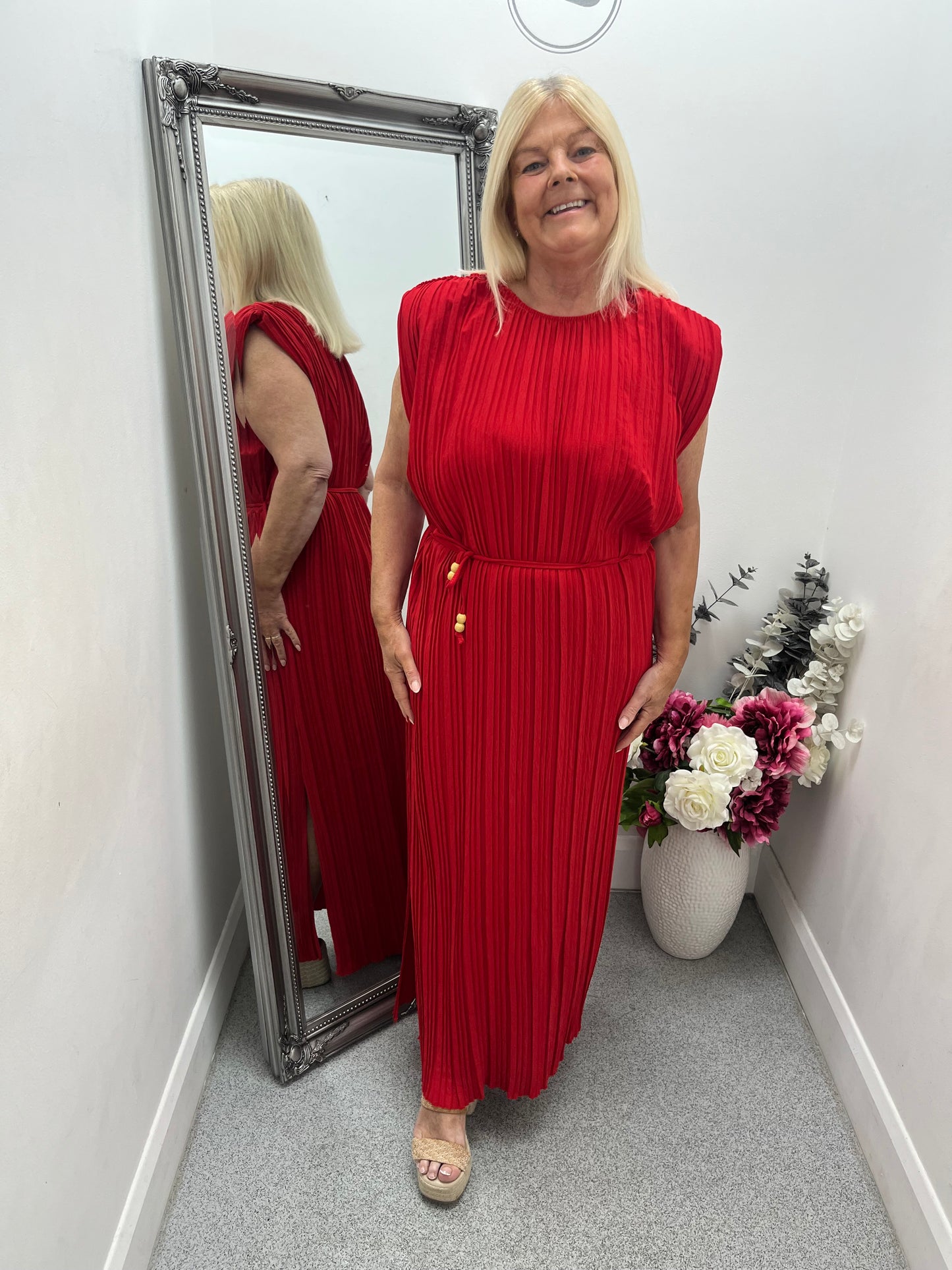 Pleated Maxi Dress in 7 colours
