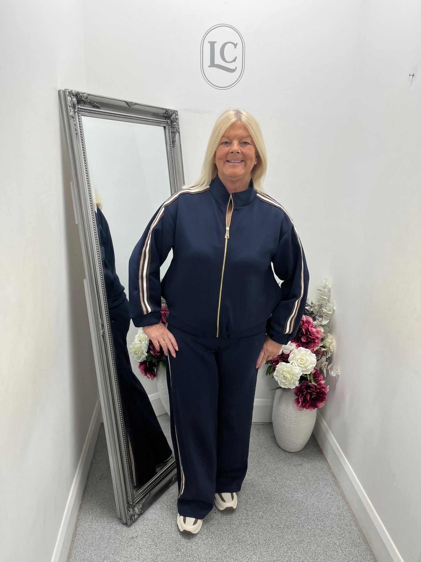 Side Stripe Zip Tracksuit