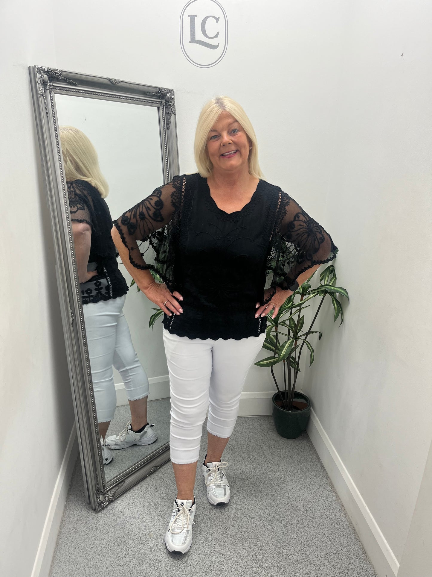 Lace Sleeve Top in 3 colours