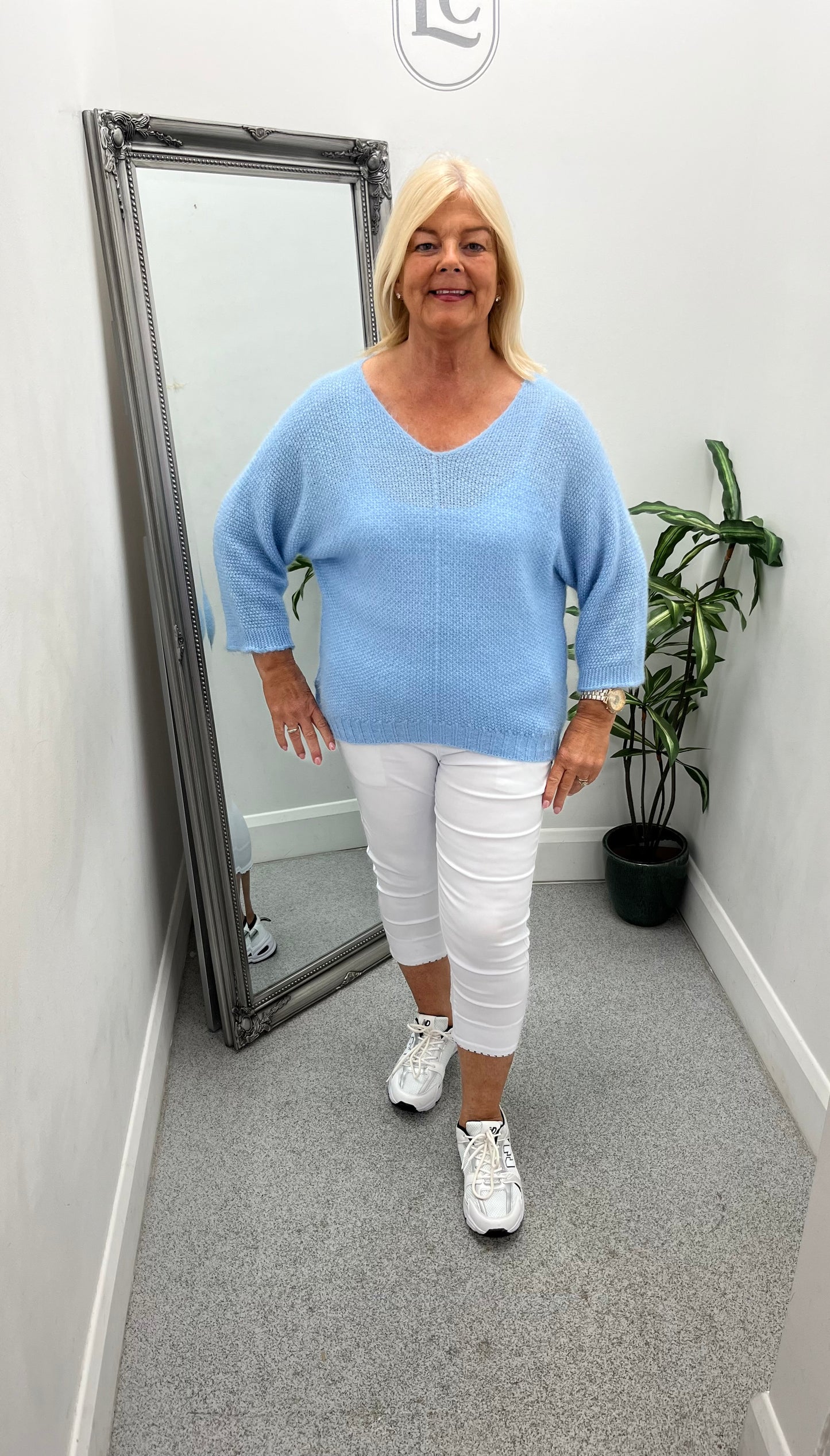 V Neck Soft Knit Jumper