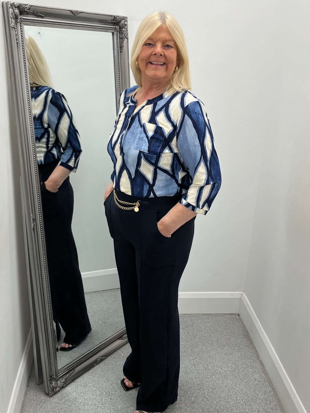 Chain Front Trousers in 3 colours