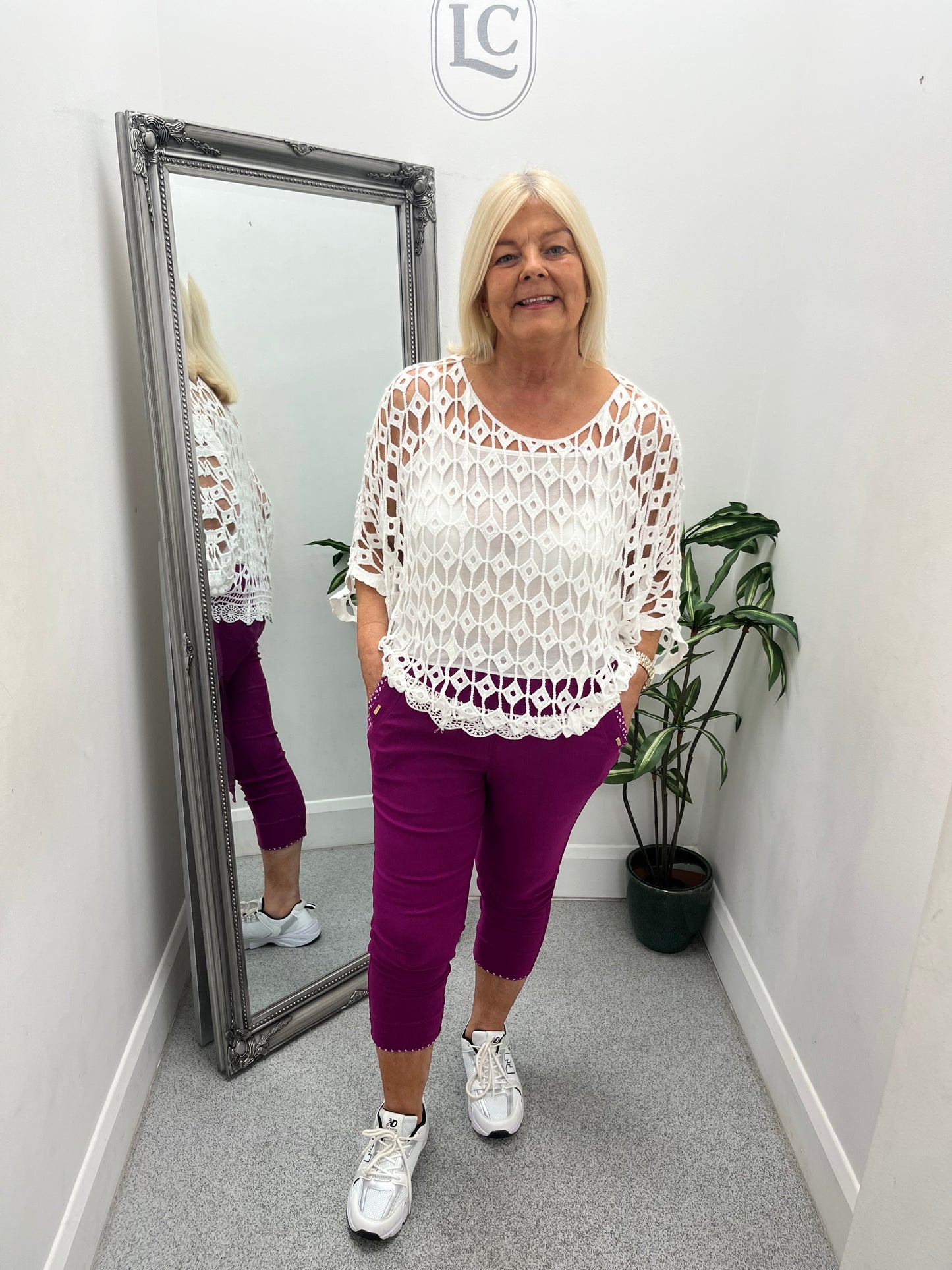 3/4 Trousers with printed Turn Up in 9 colours