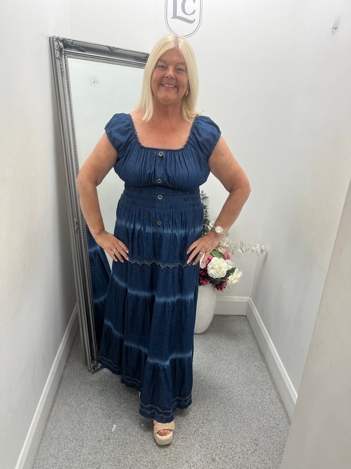 Denim Maxi Dress 2 colours