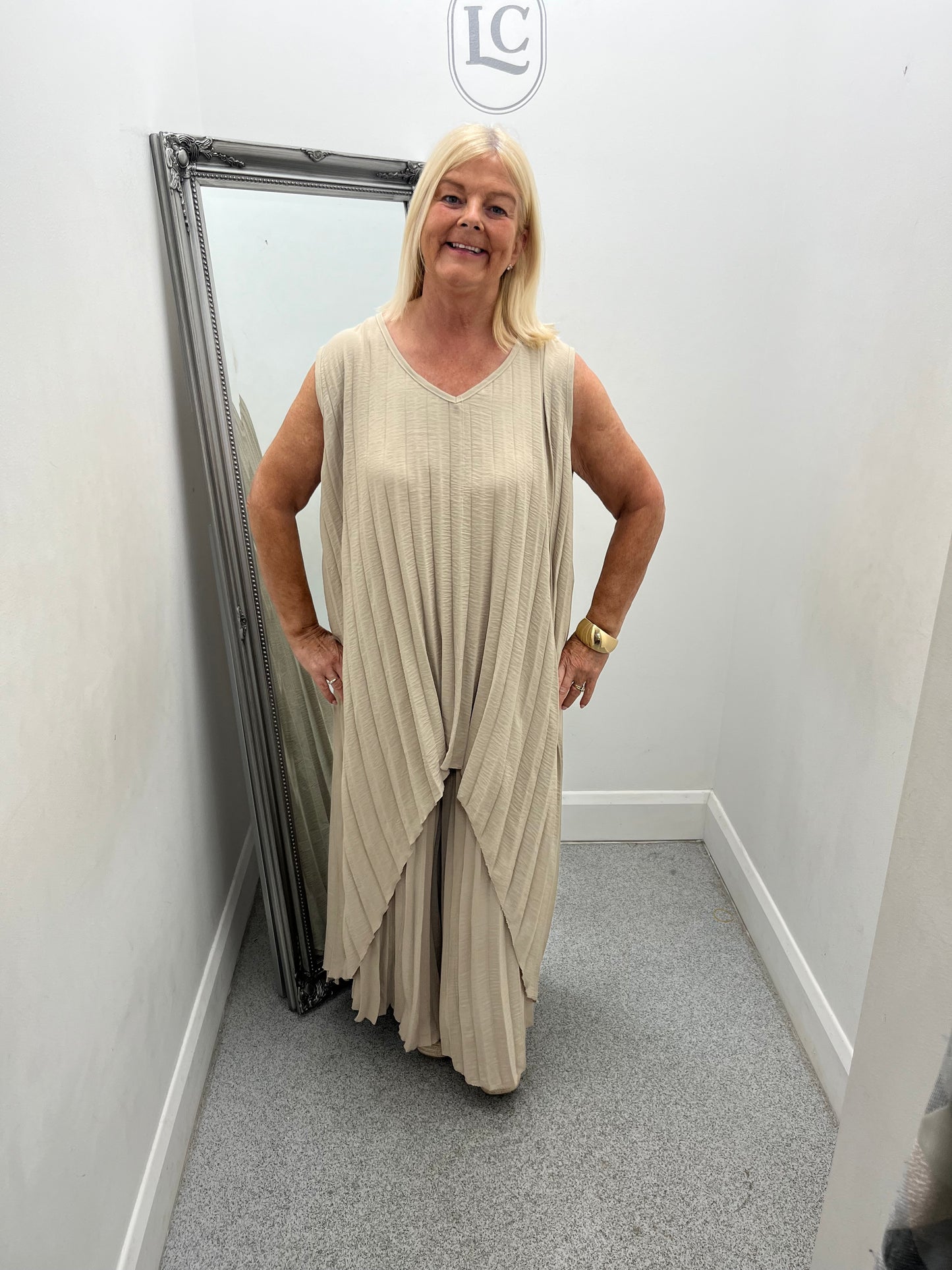 Grace Plus Size Pleated Trouser Set in 6 colours