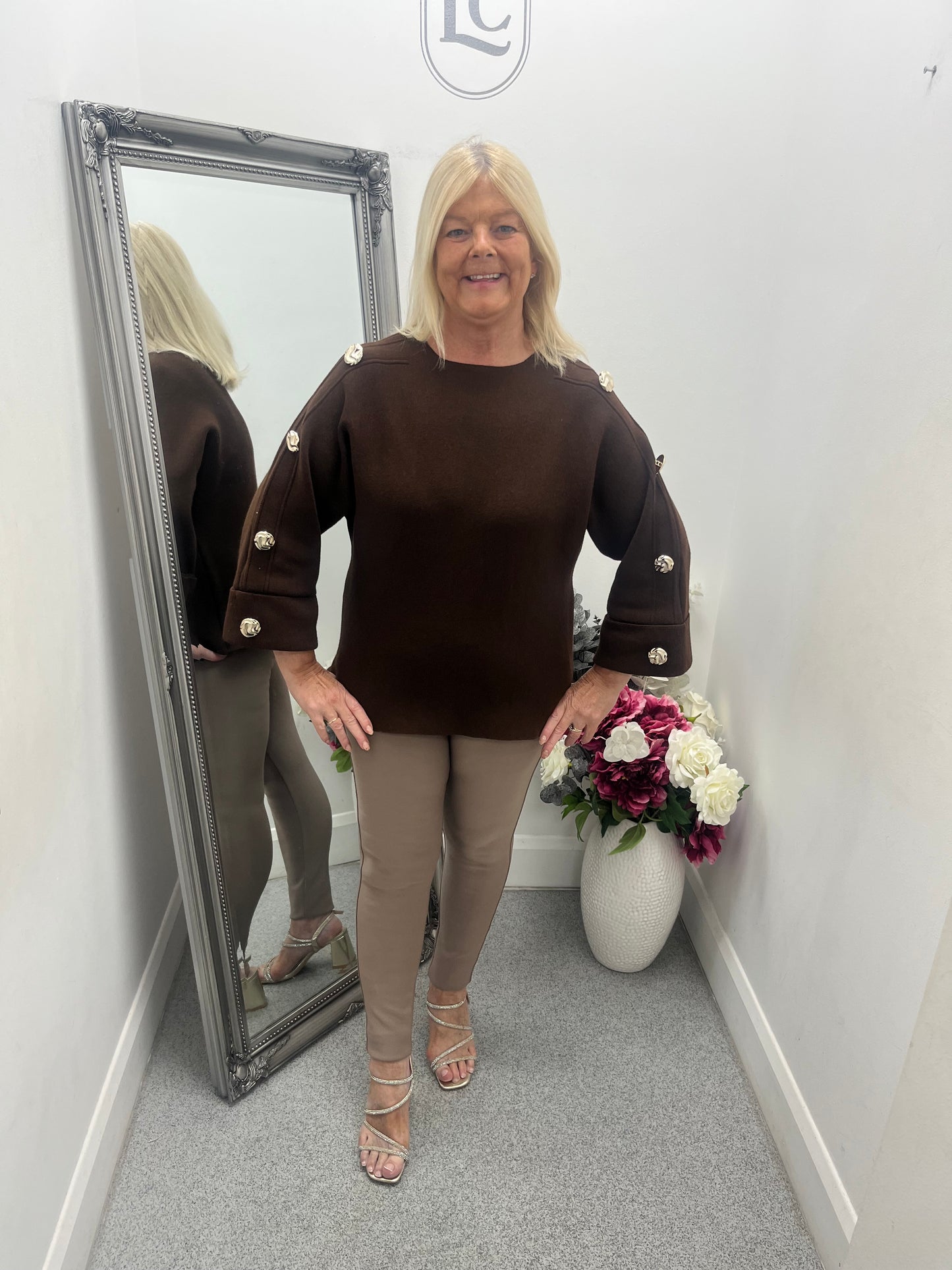 Gold Button Jumper in 6 colours