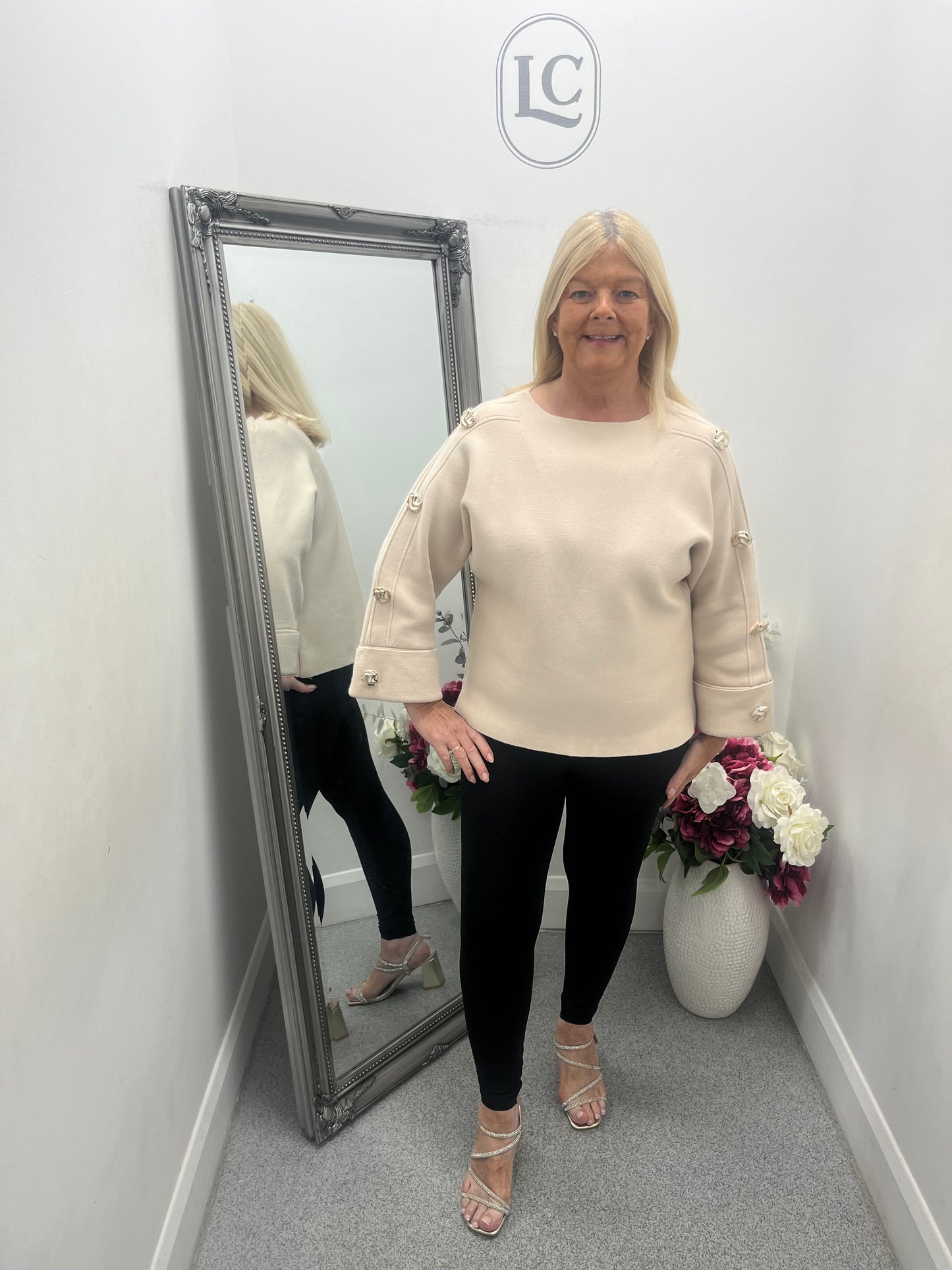 Gold Button Jumper in 6 colours