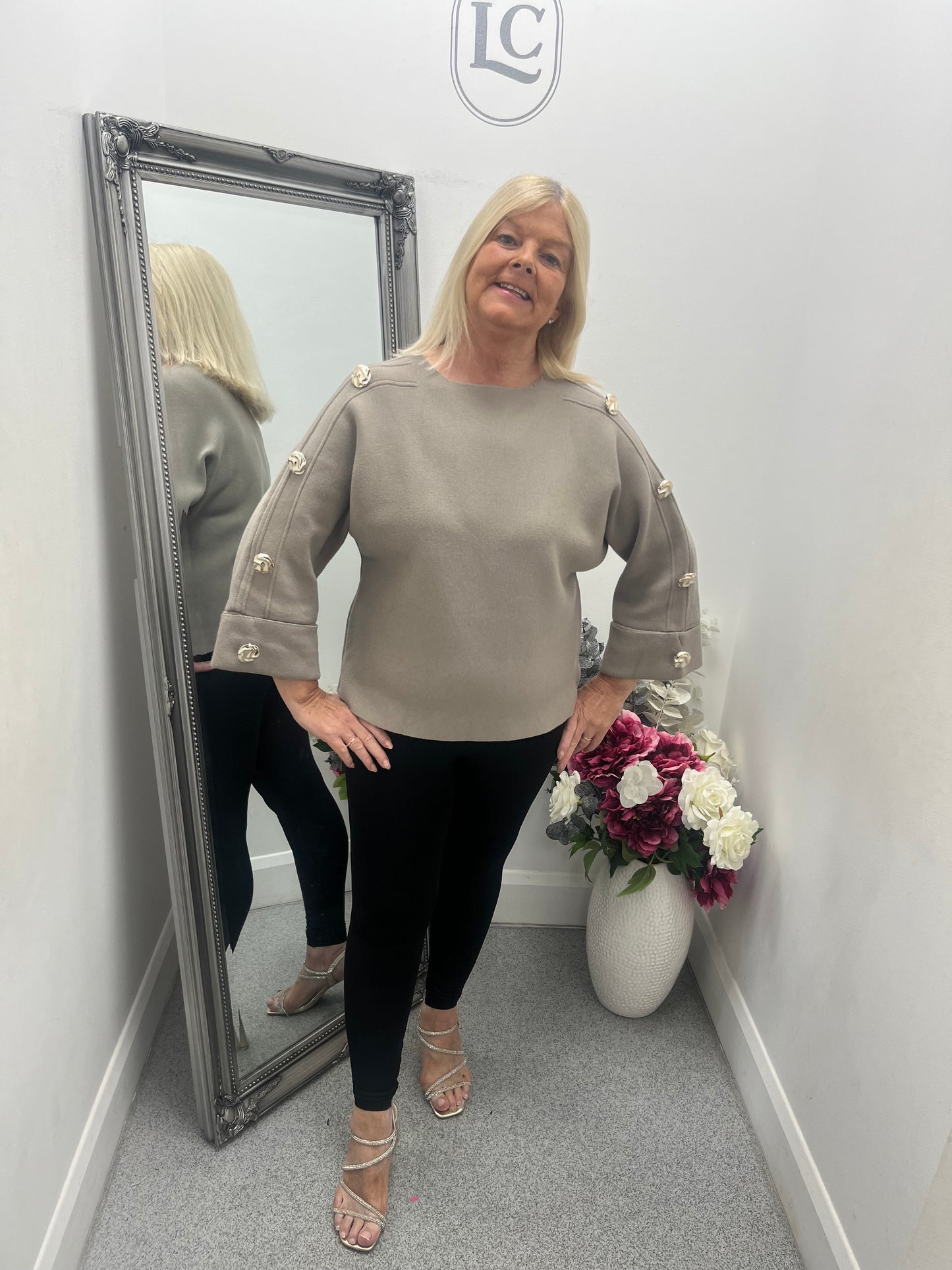 Gold Button Jumper in 6 colours