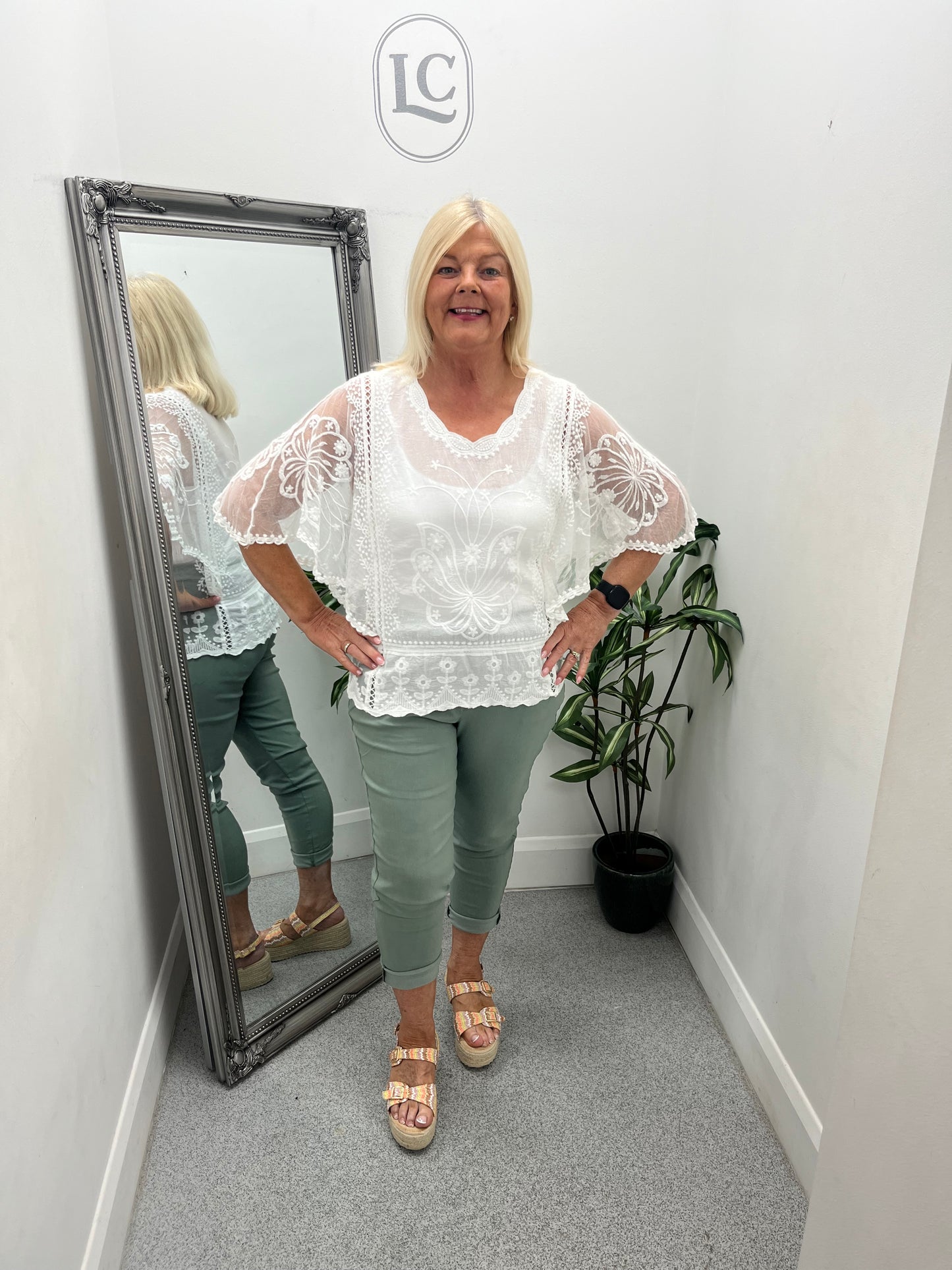 Lace Sleeve Top in 3 colours