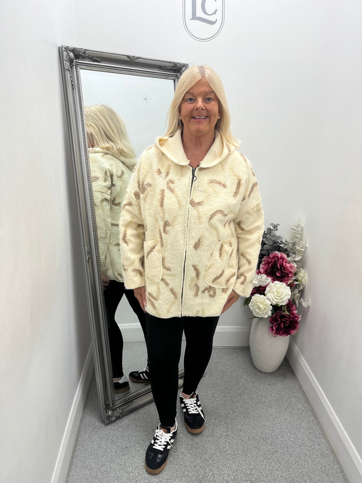 Diane Hooded Printed Jacket in 3 colours