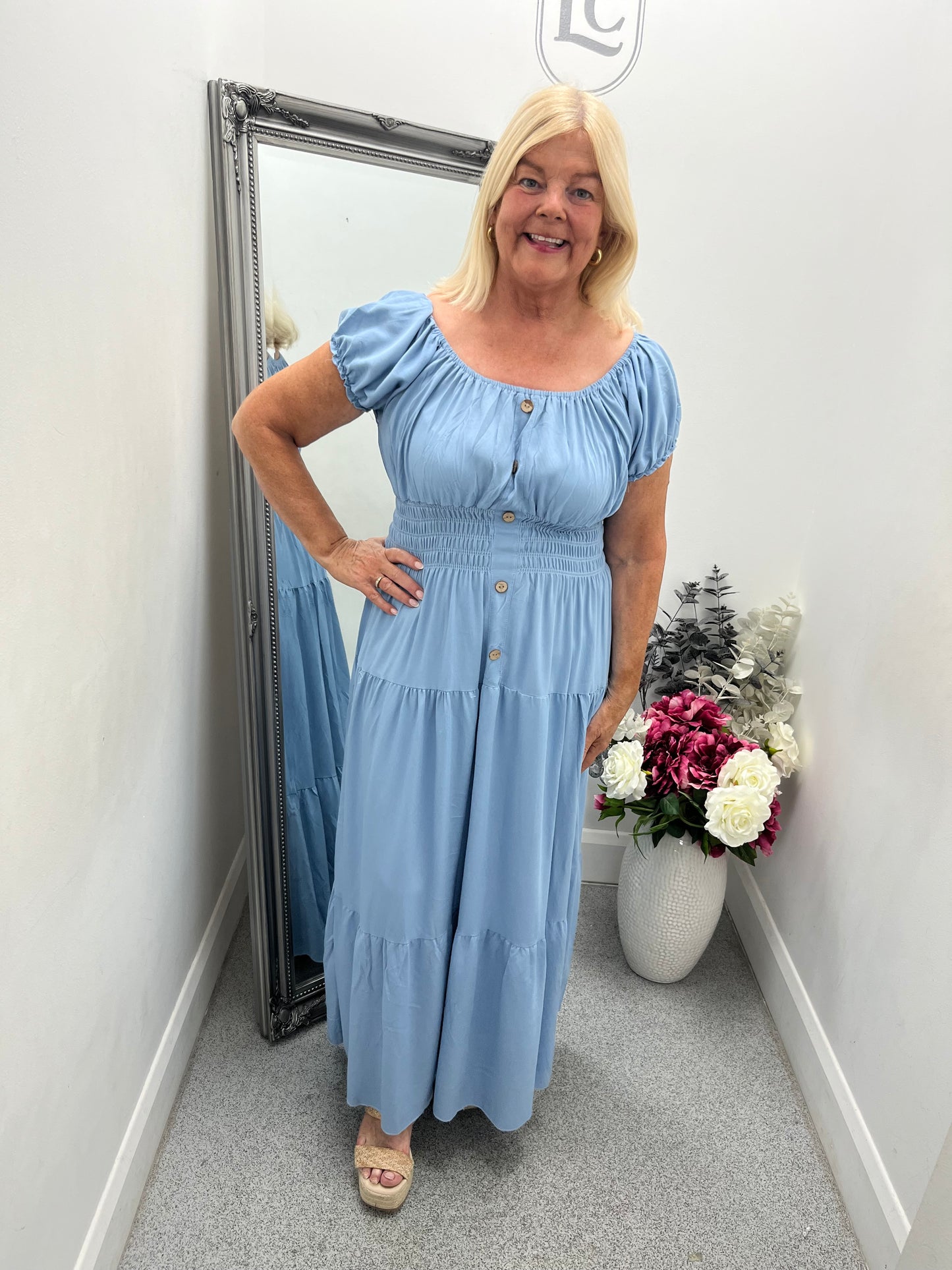 Bardot Denim Maxi Dress in 2 colours