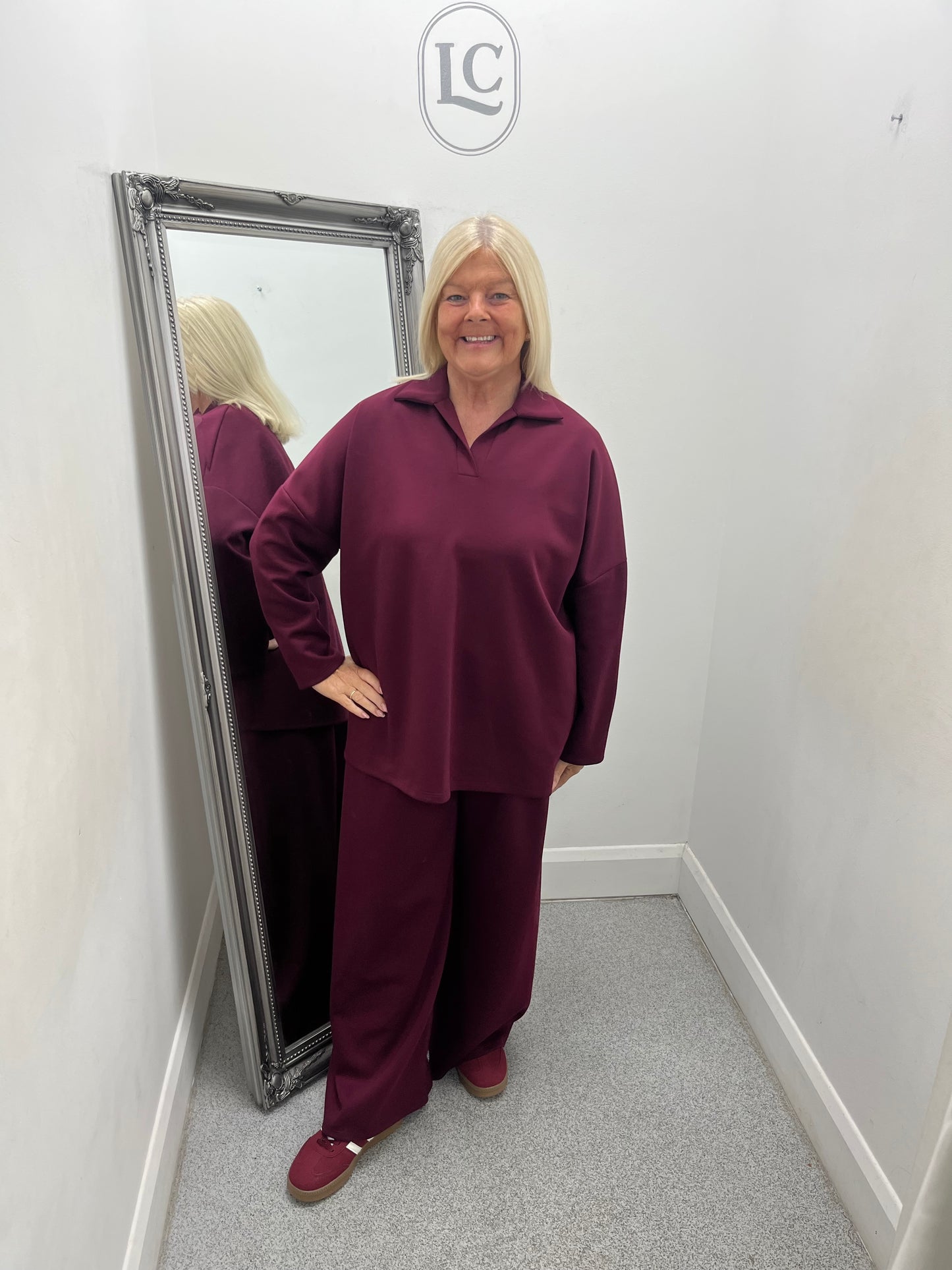 Hannah Collar Top and Trouser Set in 3 colours