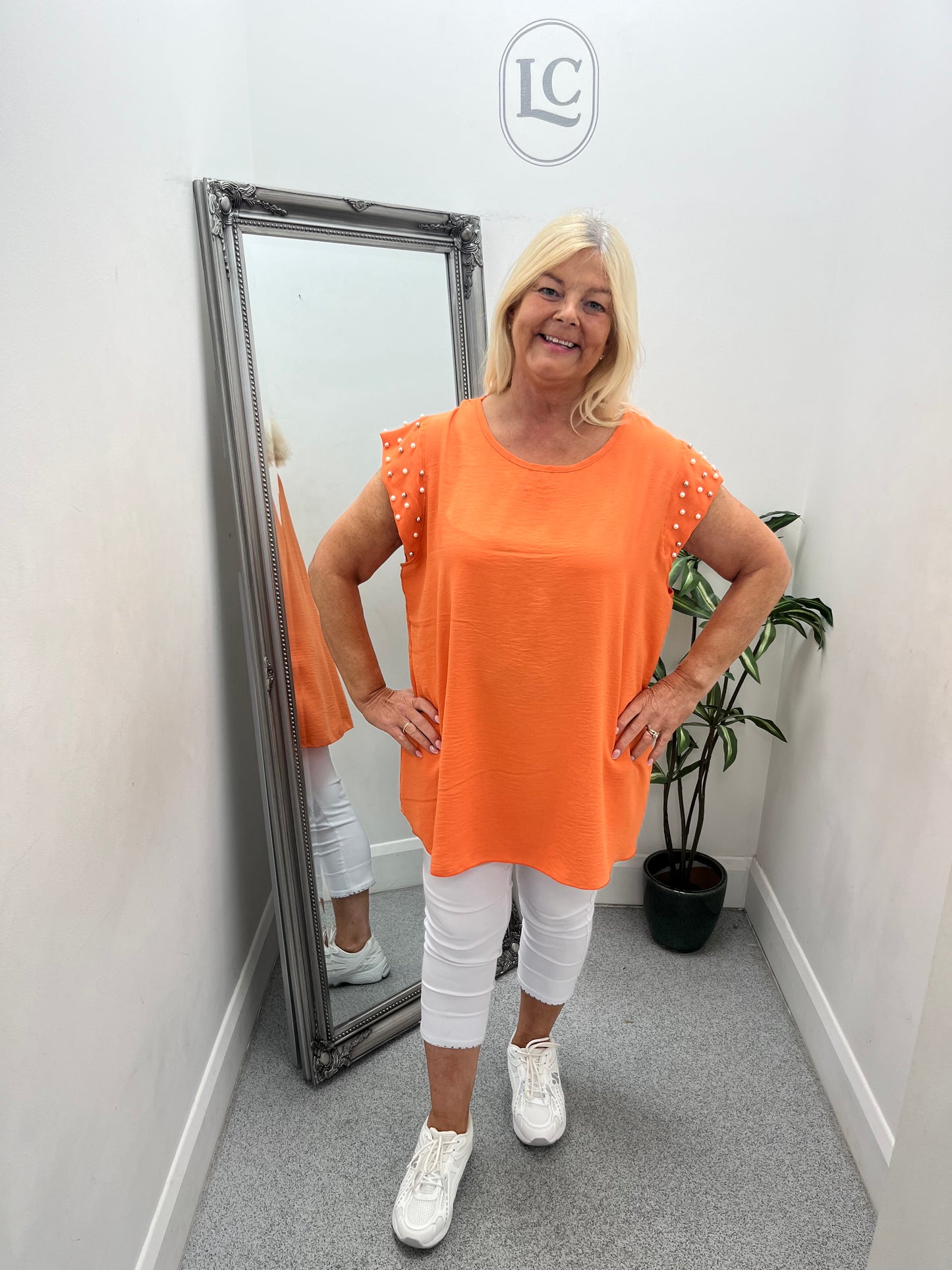 Embellished Sleeve Top