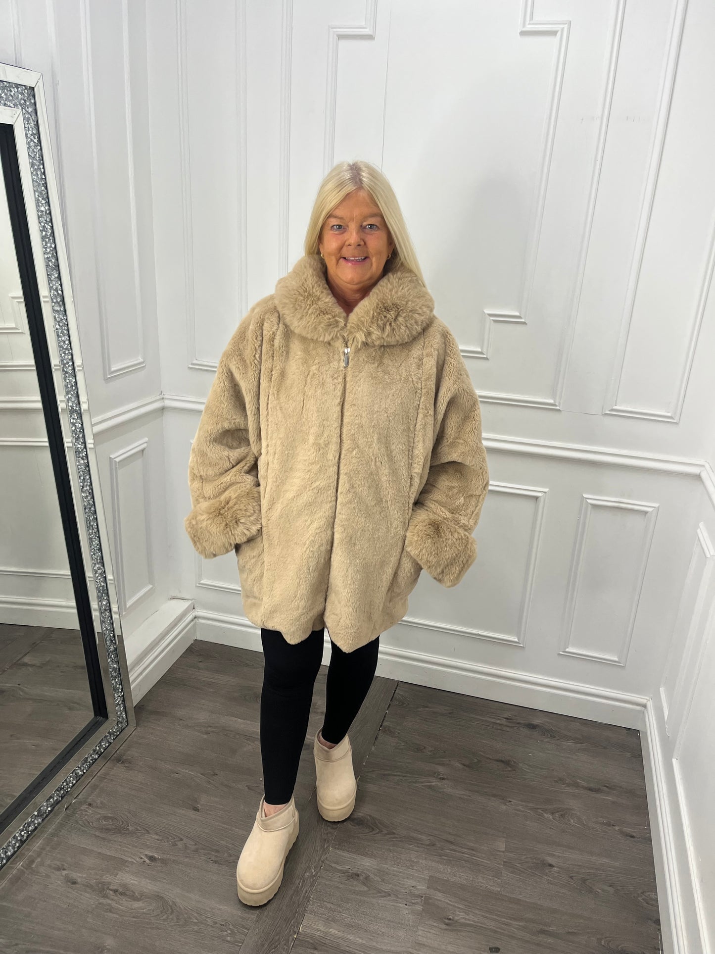 PREORDER (next delivery arriving Friday) Sophie Faux Fur Coat in 4 colours