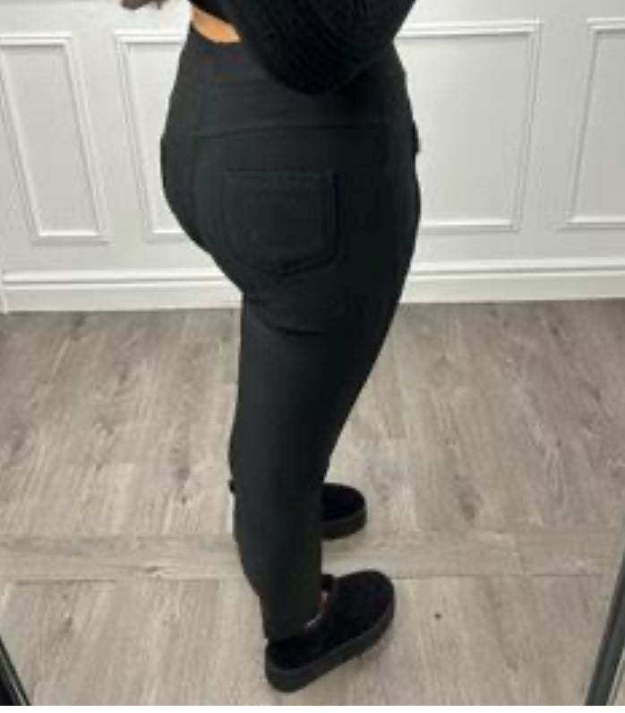 Stretch Zip Pocket Jeggings