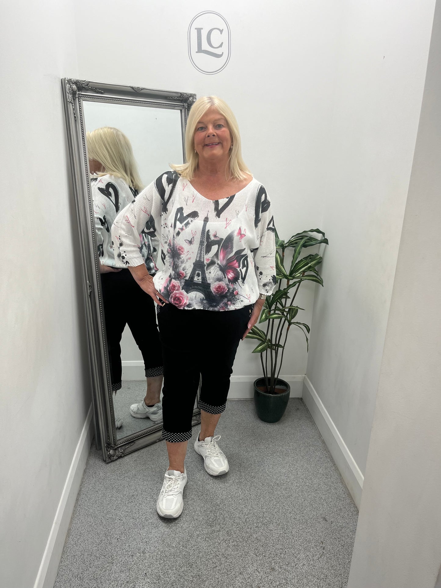 3/4 Trousers with printed Turn Up in 9 colours