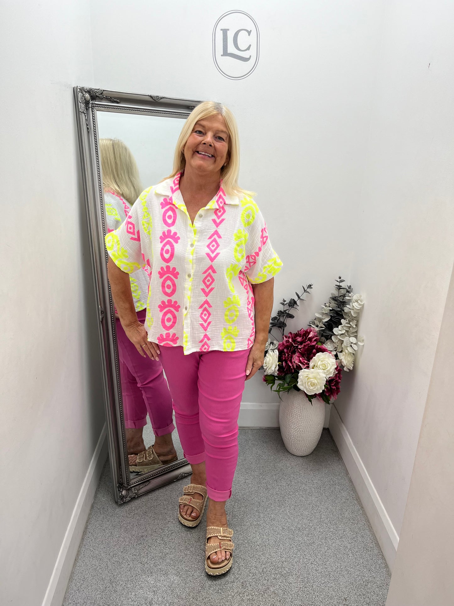 Neon Print Shirt in 5 colours
