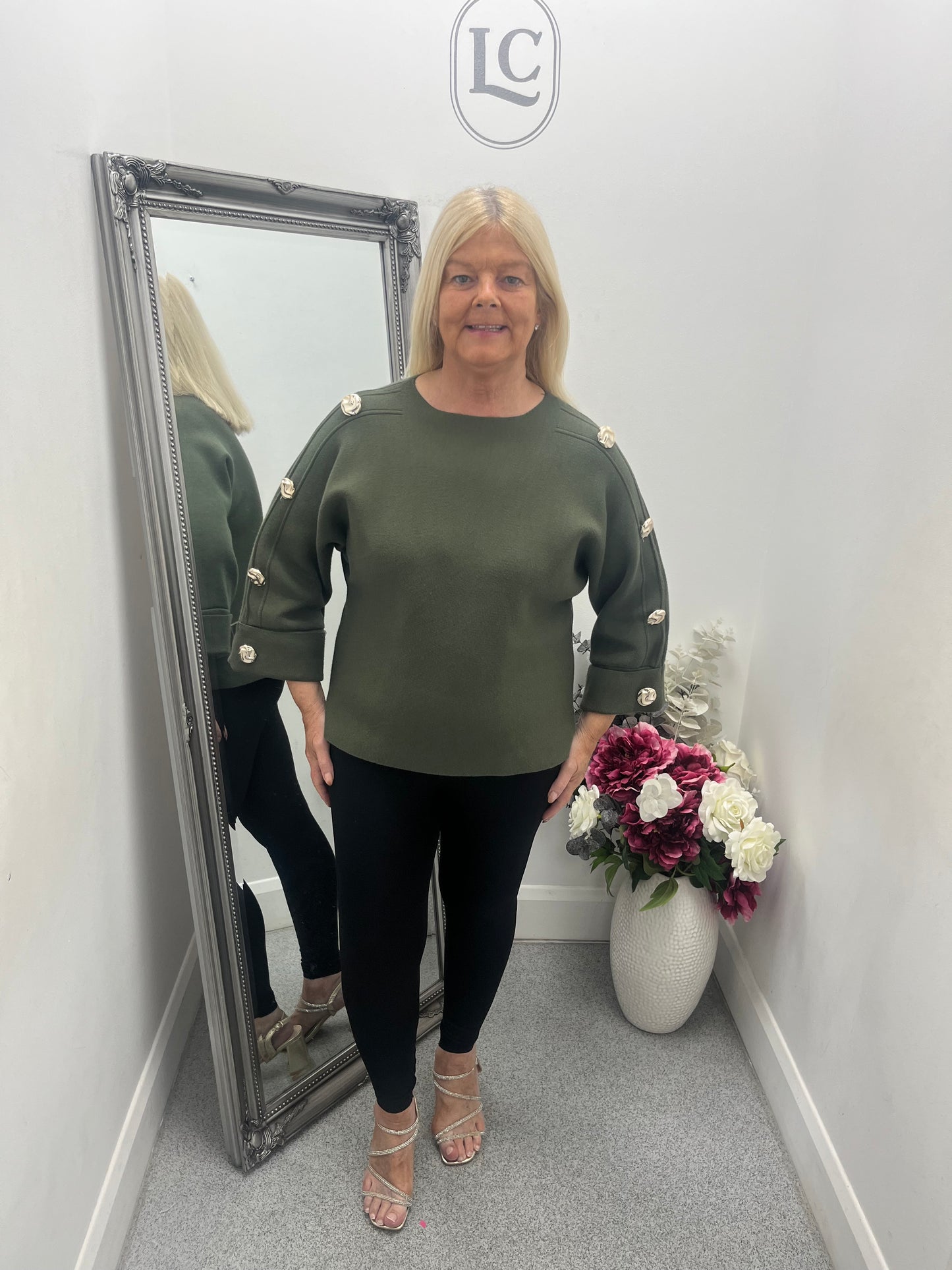 Gold Button Jumper in 6 colours