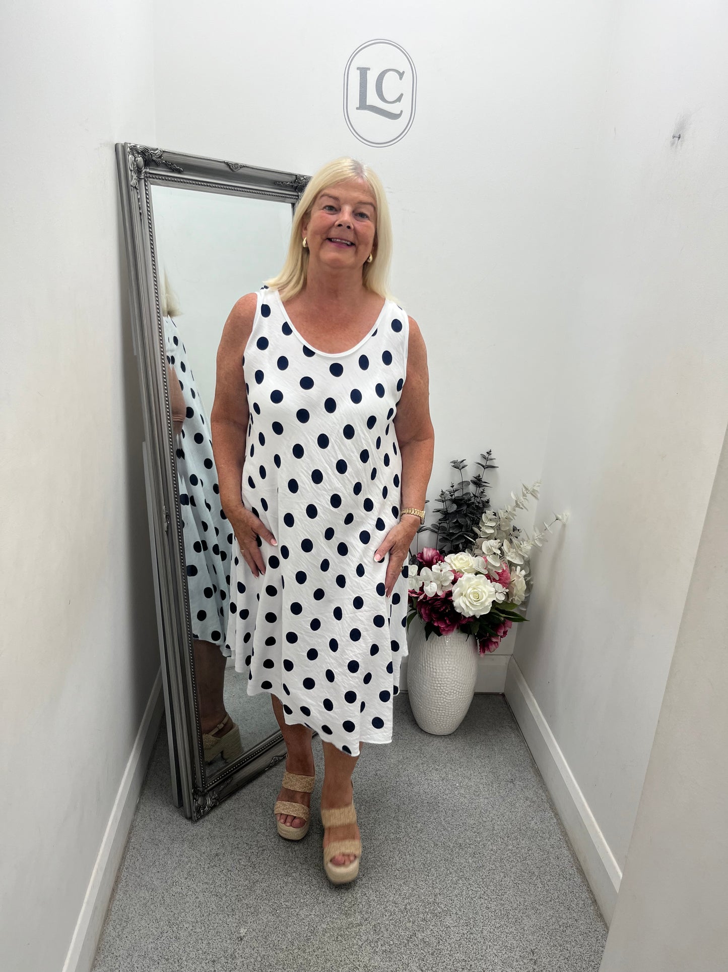 Ava Polka Dot Dress in 7 colours