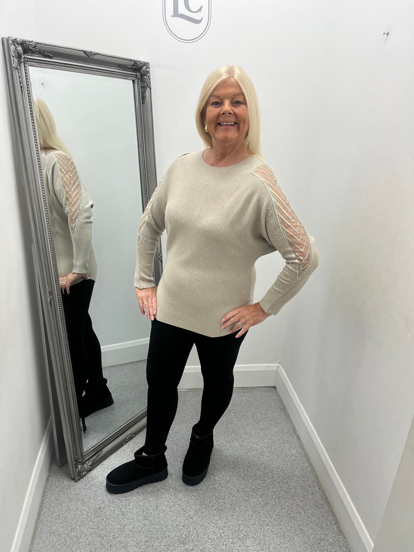 Lace Sleeve Jumper in 5 colours