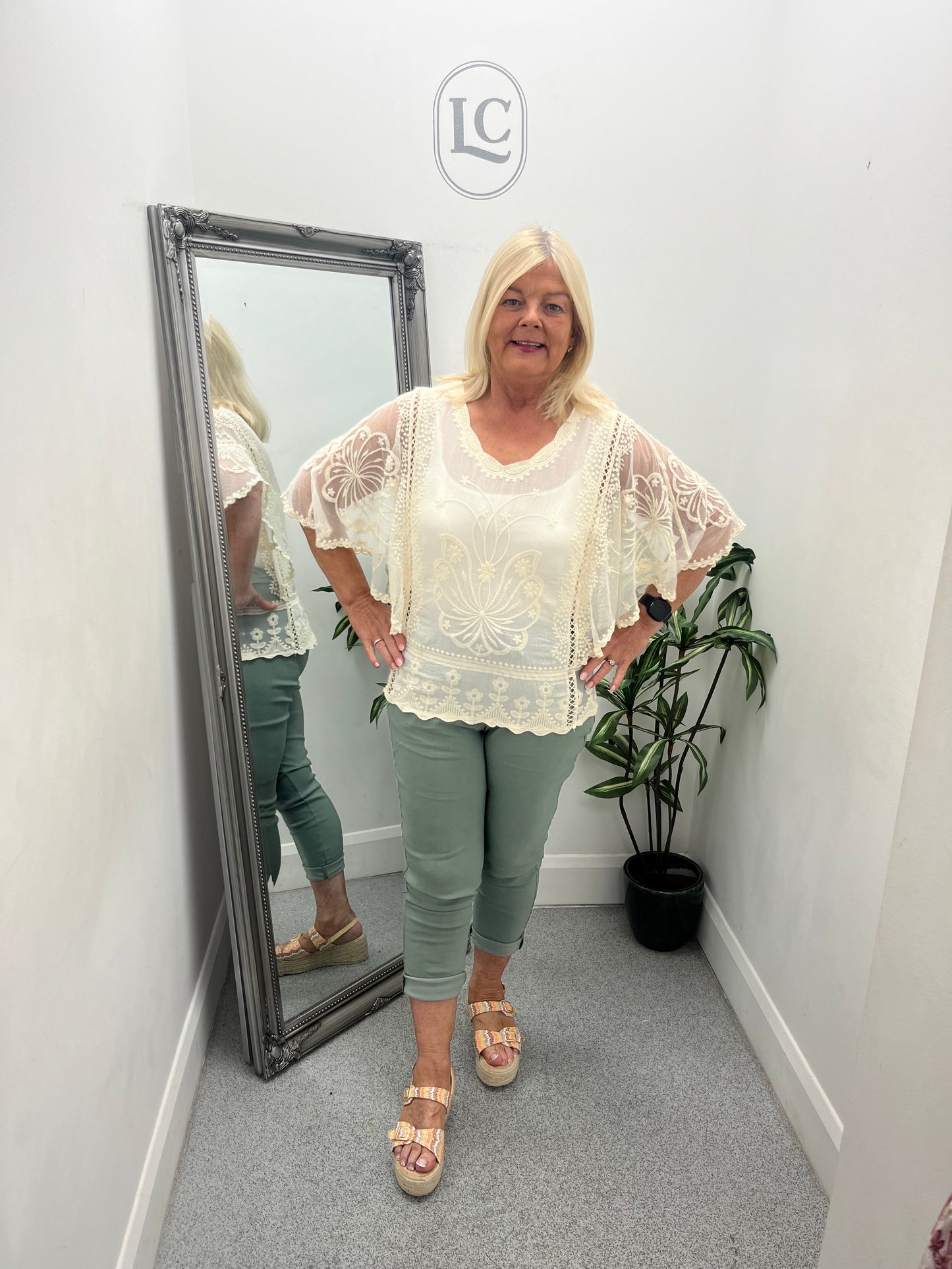 Lace Sleeve Top in 3 colours