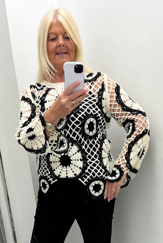 Amelia Crochet Top