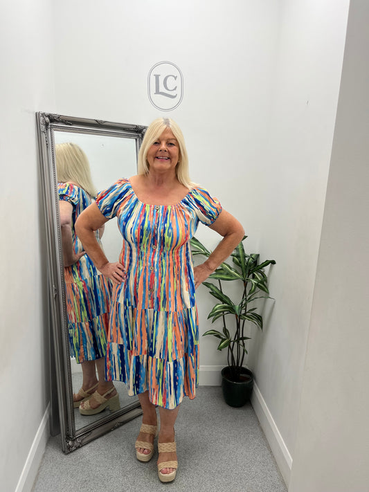 Sarah Bardot Dress in 3 colours