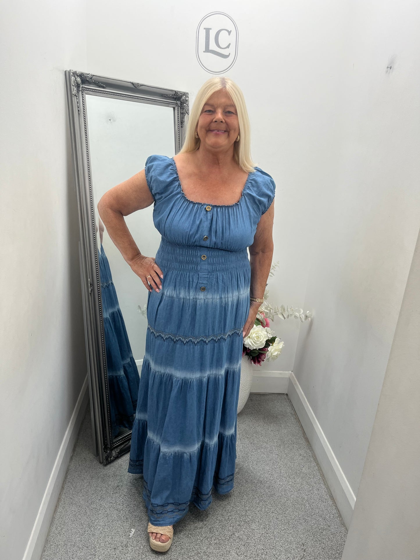 Denim Maxi Dress 2 colours
