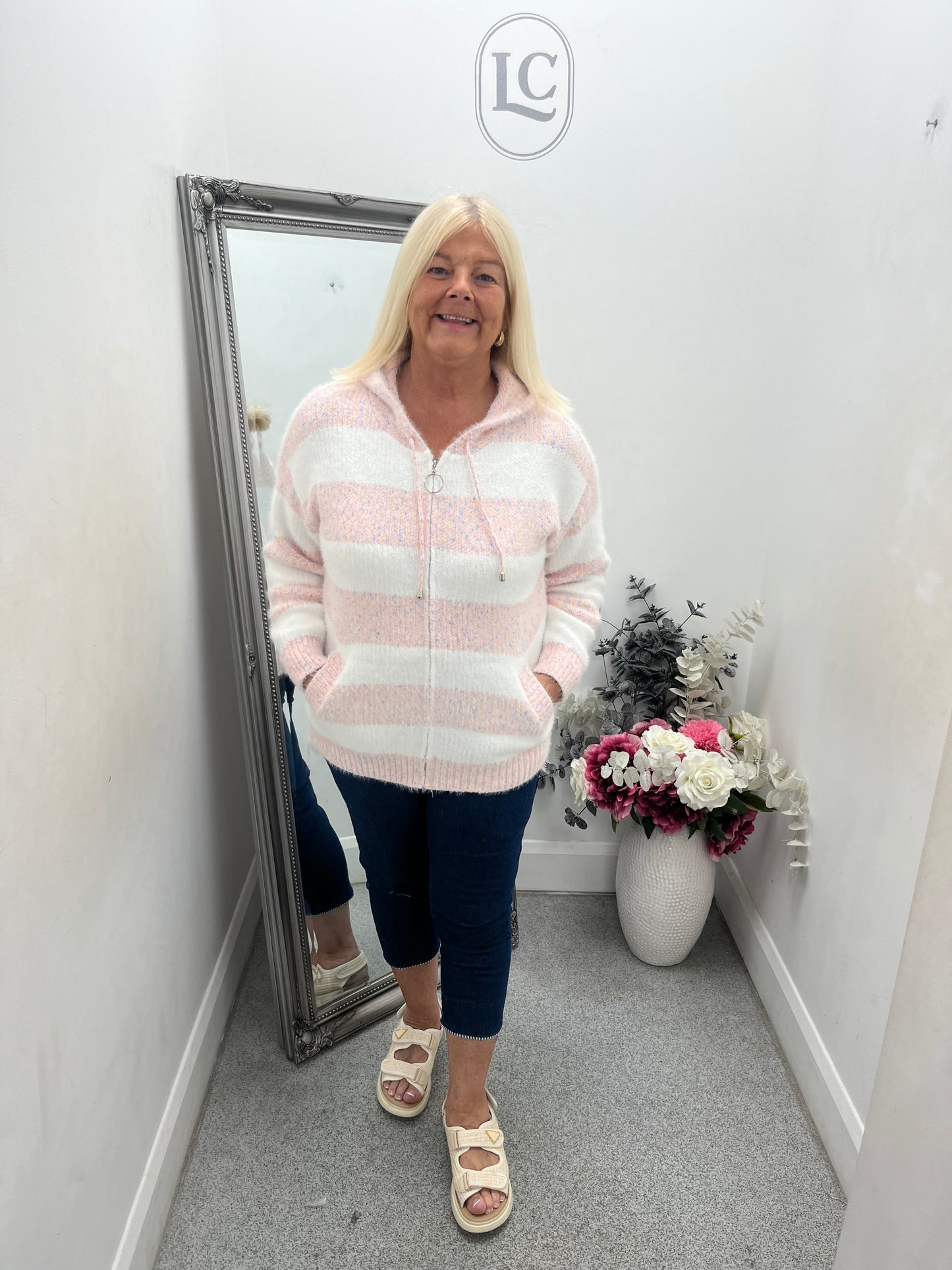 Stripe Hooded Cardigan in 6 colours