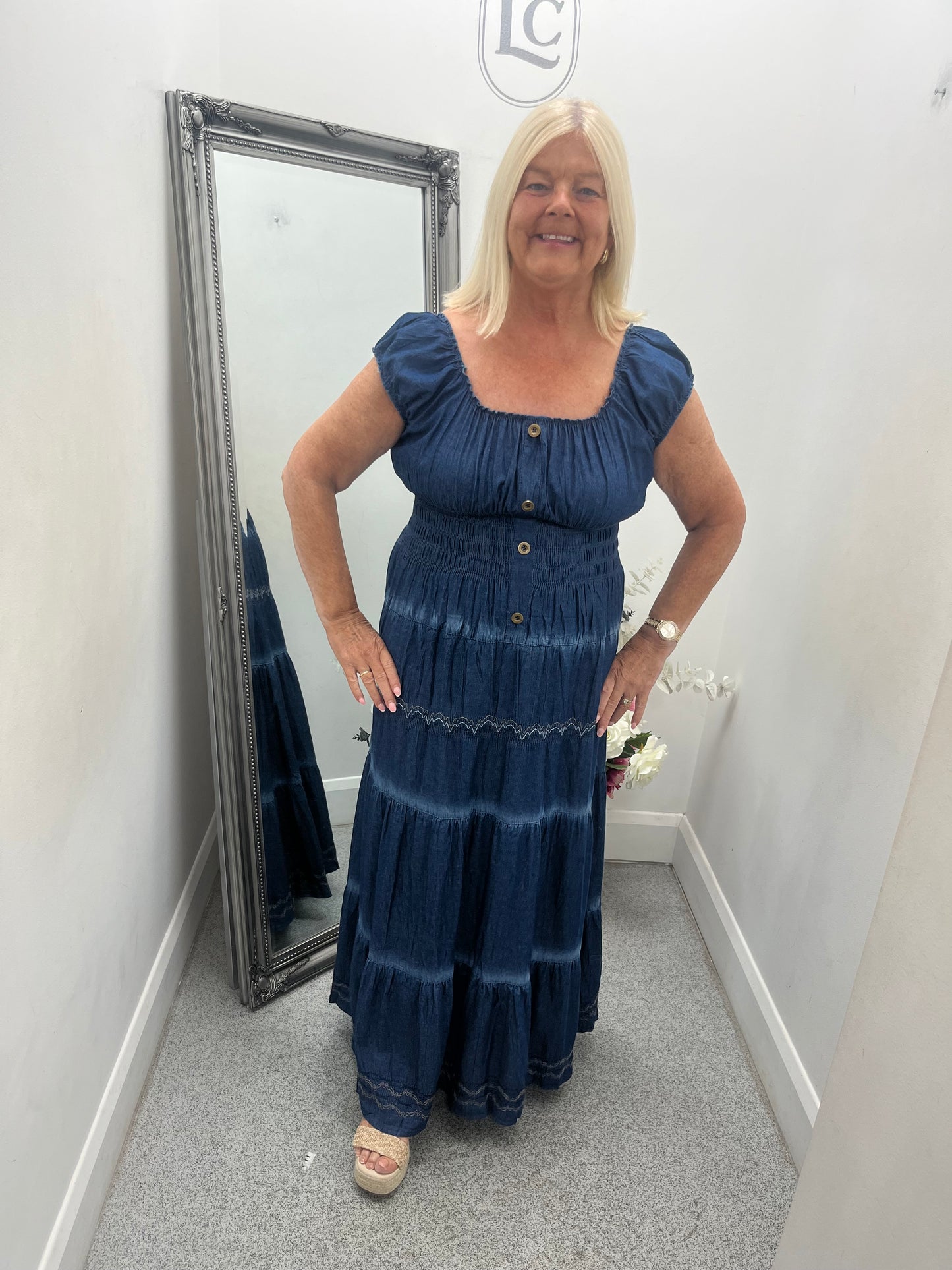 Denim Maxi Dress 2 colours