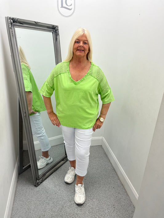 Lace Cotton Top