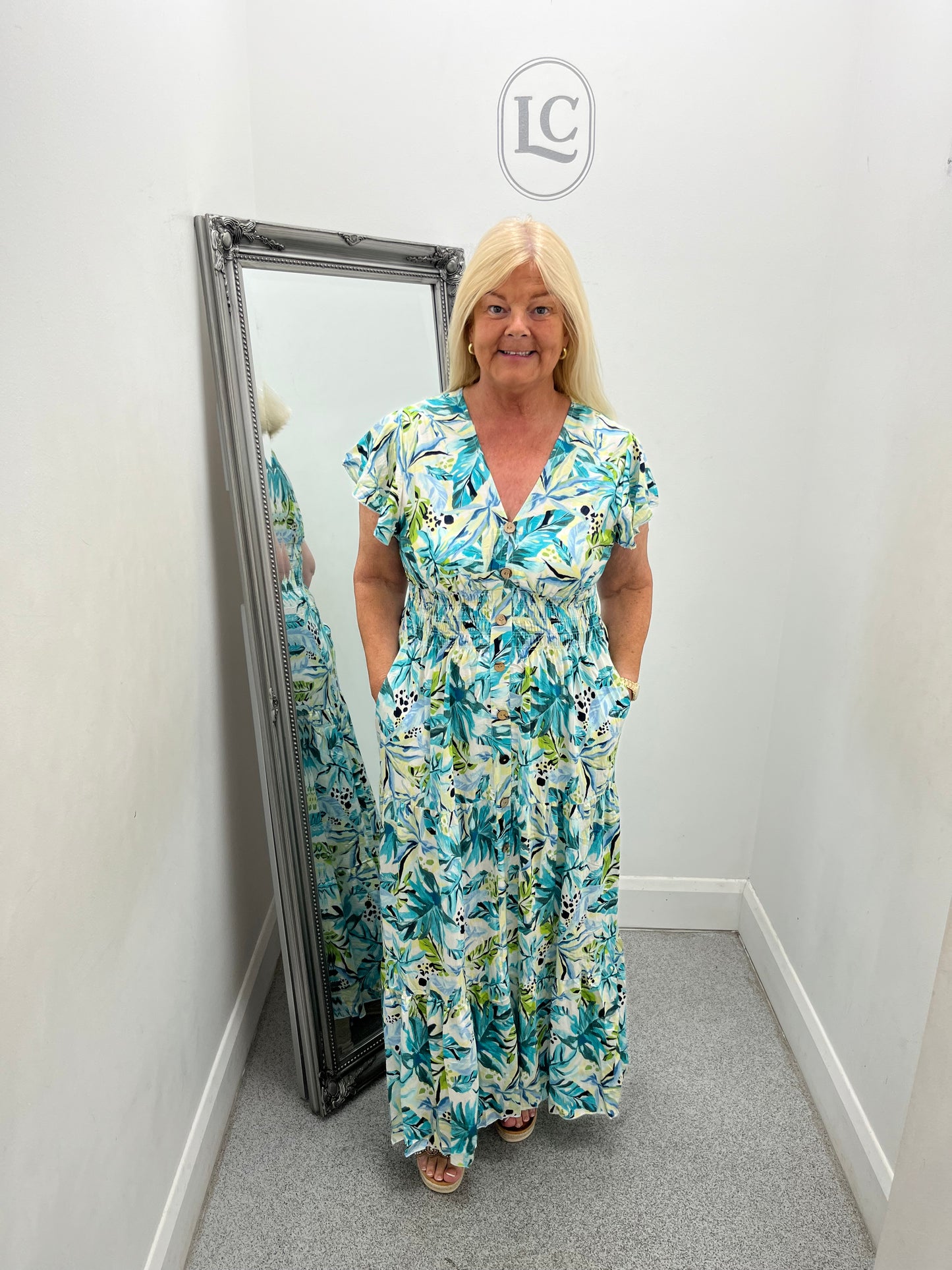 Alexandra Turquoise Dress