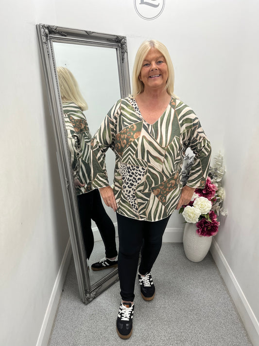 Aztec Printed Top in 6 colours