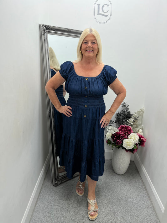 Midi Denim Dress