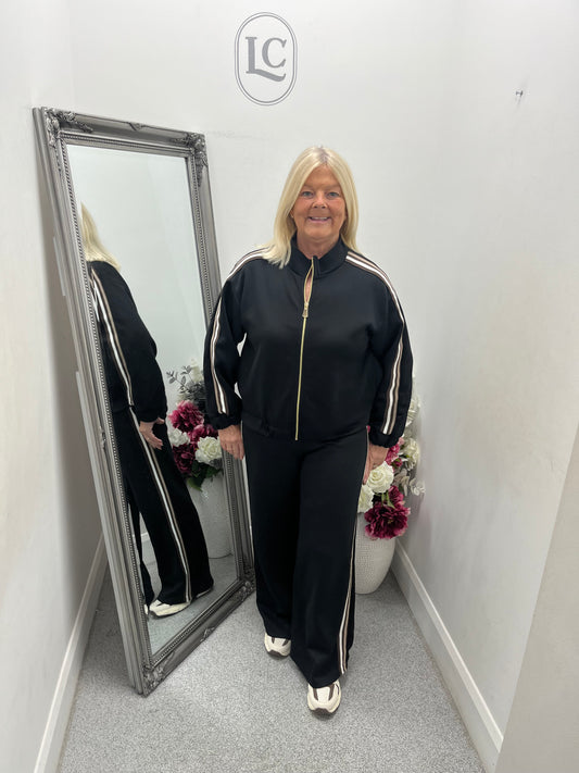 Side Stripe Zip Tracksuit