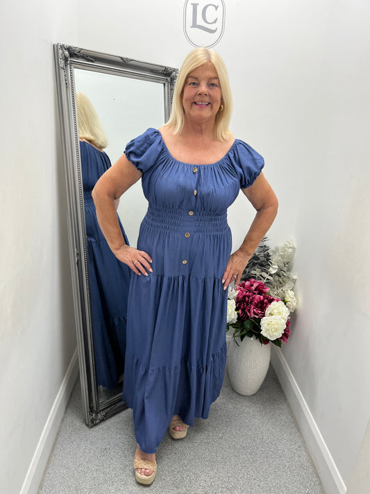 Bardot Denim Maxi Dress in 2 colours